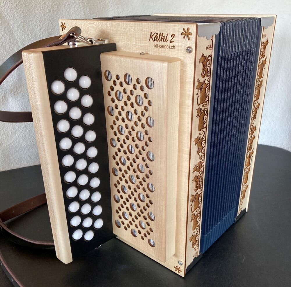 Ott Schwyzerörgeli Modell Käthi 2-chörig (Ahornholz) Käthi 2-chörig (Ahornholz)