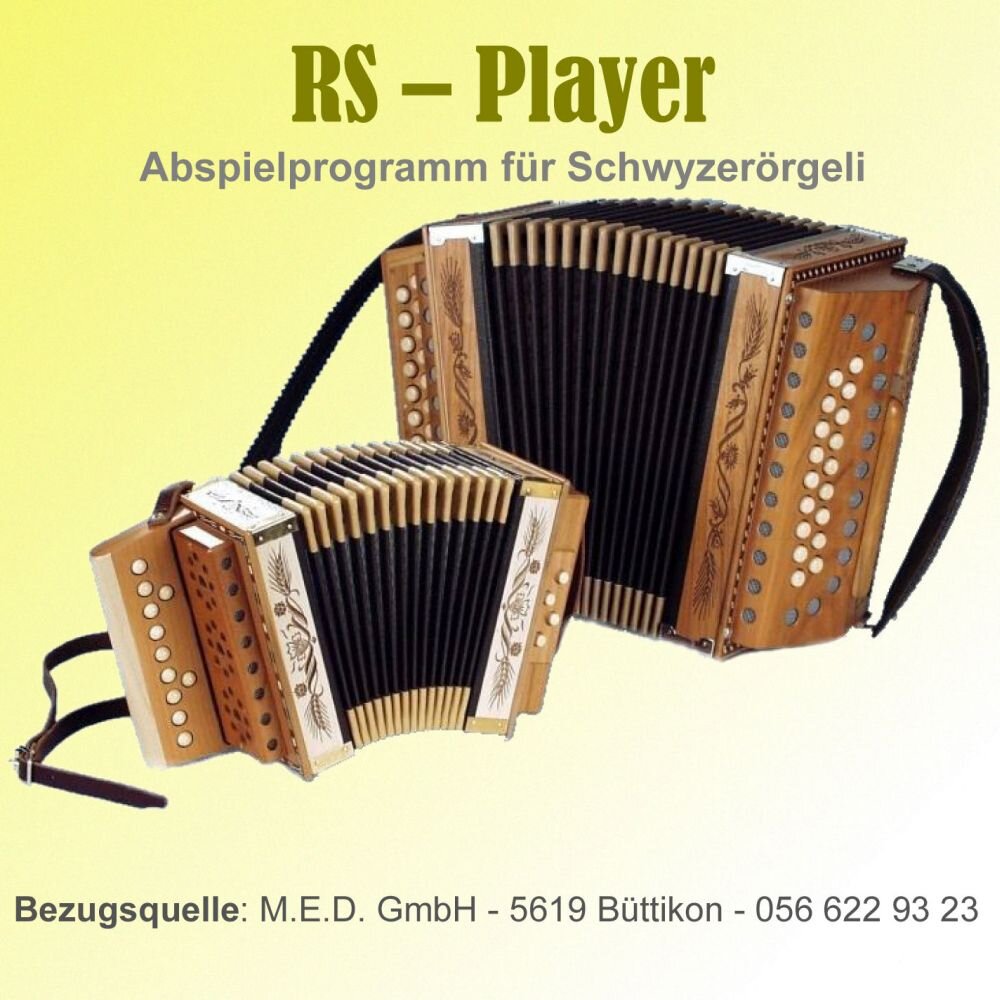 Abspielprogramm für RS-Partituren vom Musikverlag Schärli für PC